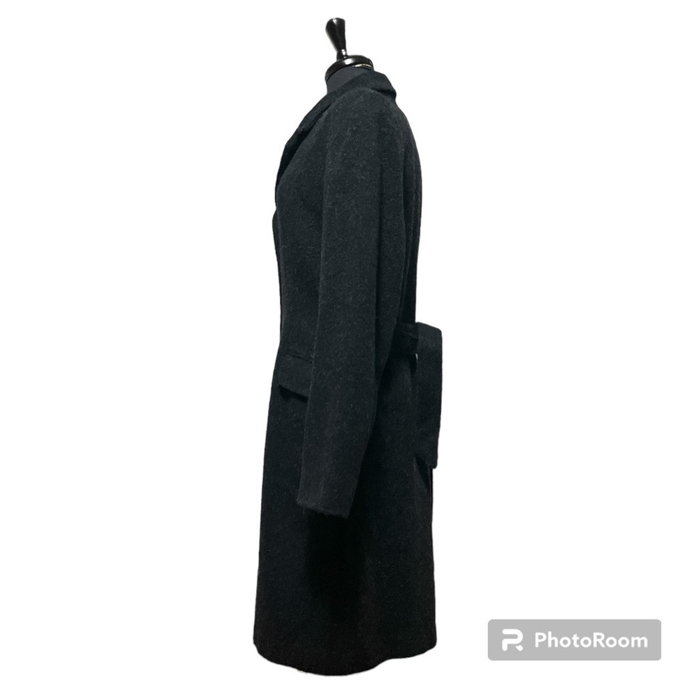 Vintage 90’s Y2K Women’s Long  Coat 🧥 Black/Dark Grey Wool Blend EUC - Picture 5 of 10